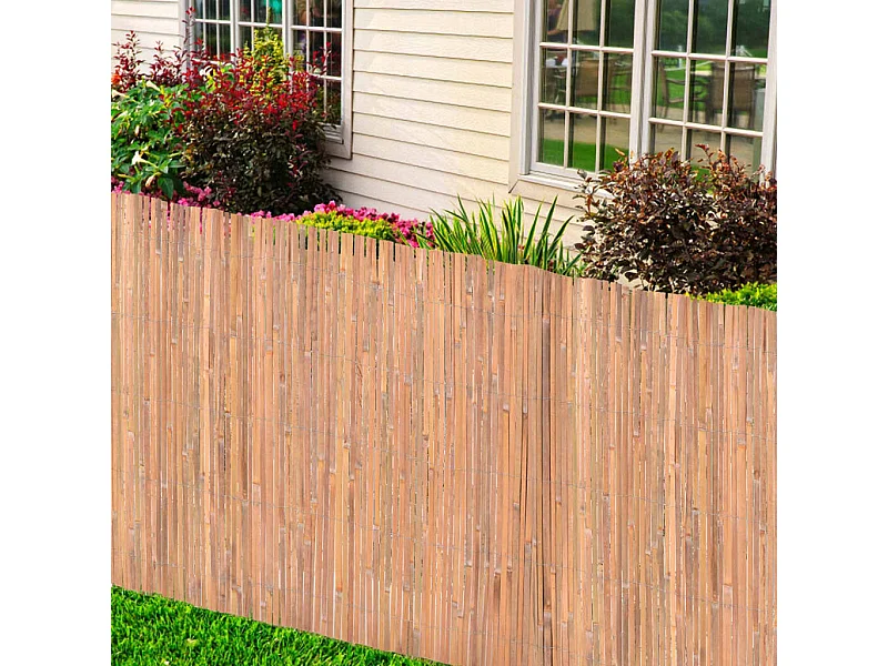 Clôtures en bambou 2 pcs 100x400