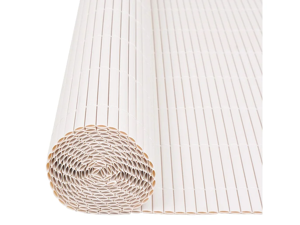 Clôture de jardin Double face 90x500 Blanc