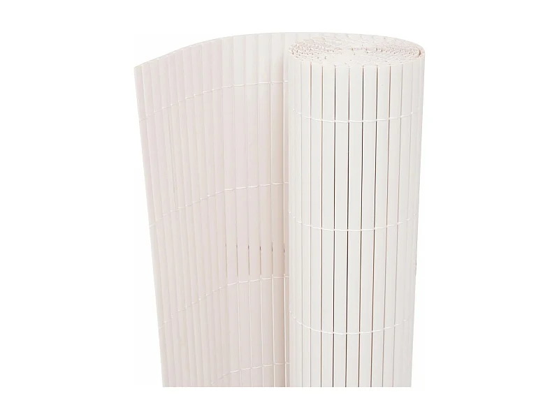 Clôture de jardin Double face 90x500 Blanc