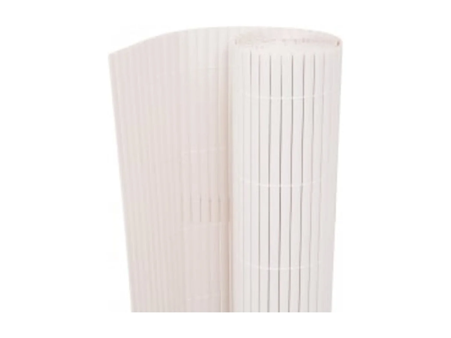 Clôture de jardin double face 110x400 Blanc