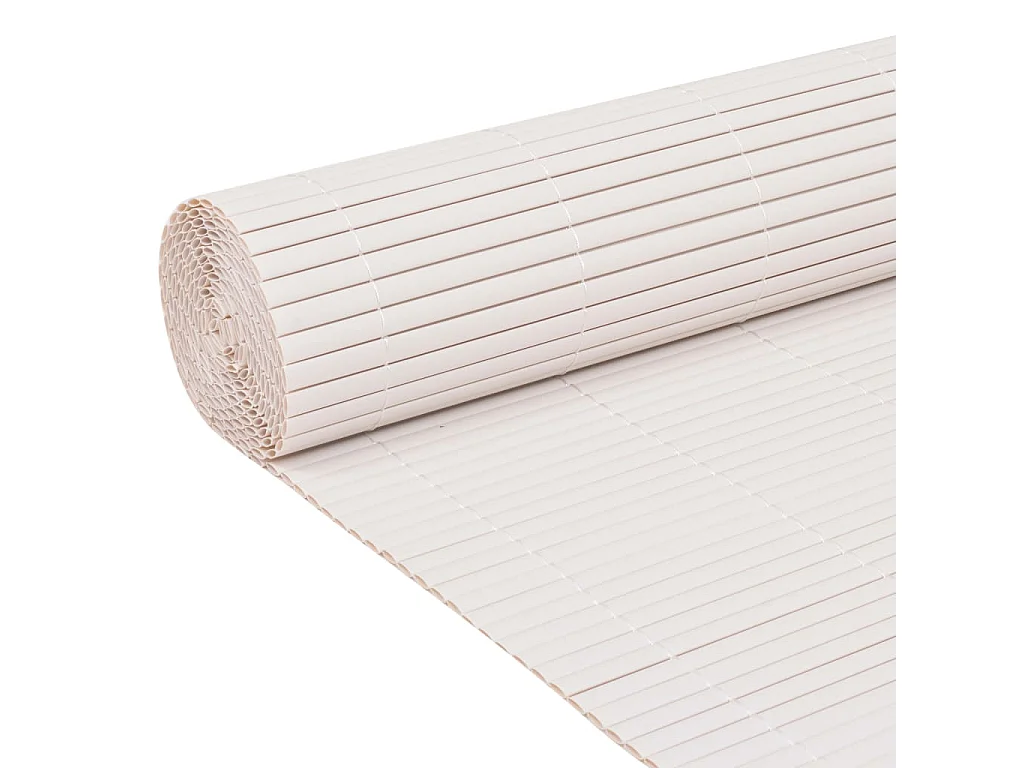 Clôture de jardin double face 110x400 Blanc