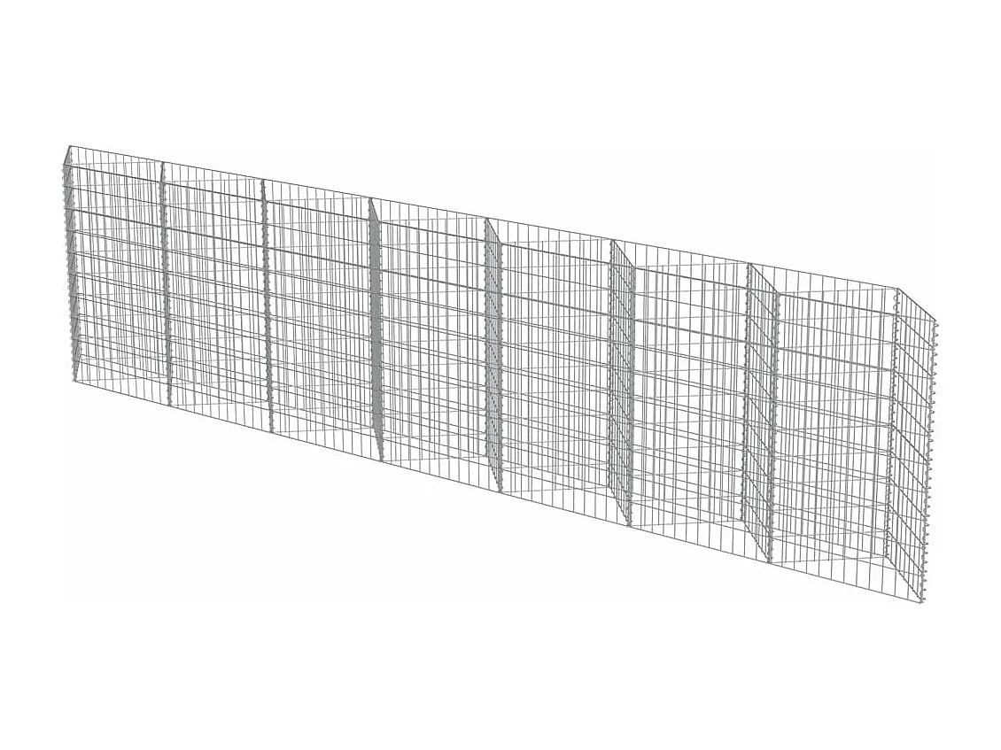 Mur de gabion Acier galvanisé 450 x 30x100