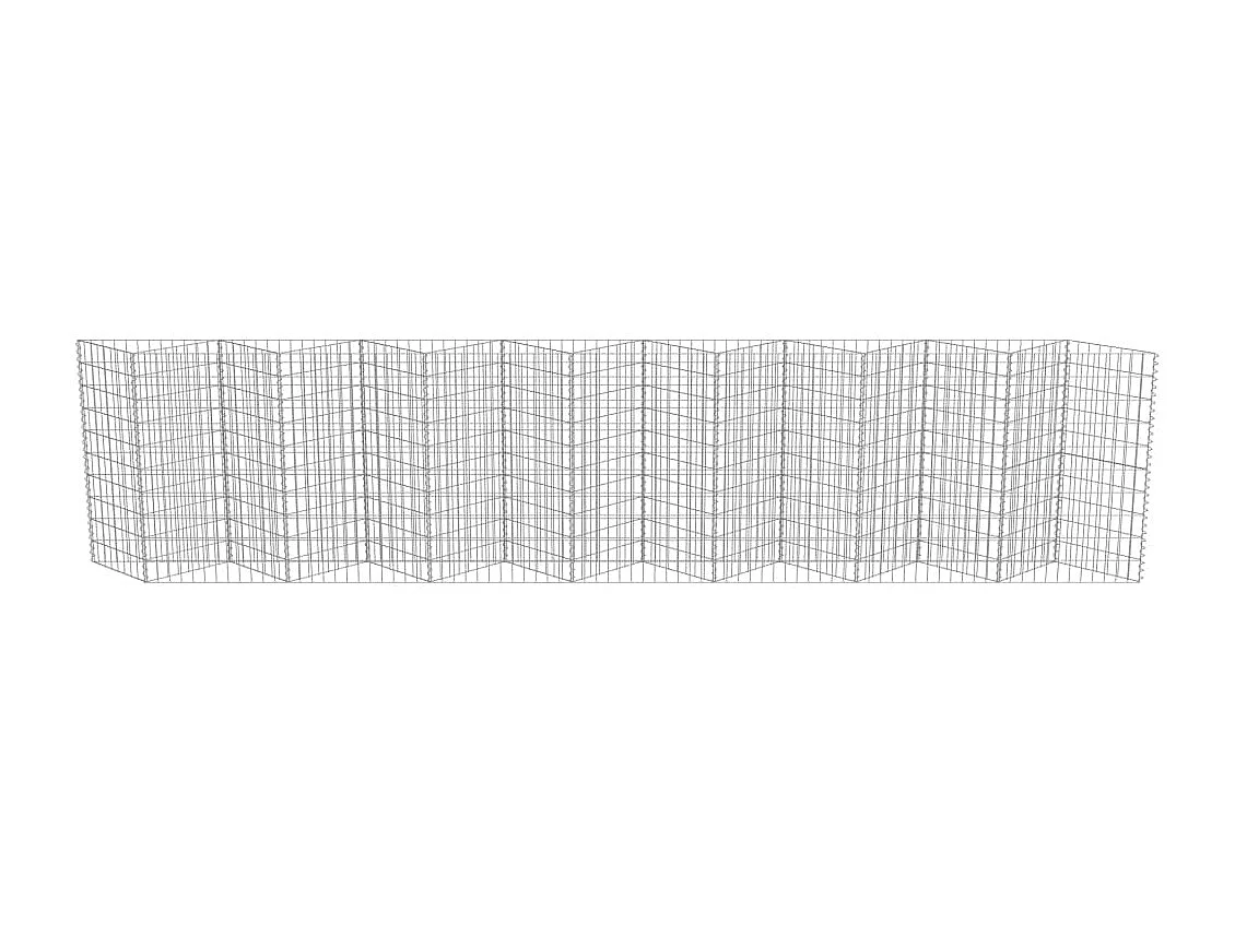 Mur de gabion Acier galvanisé 450 x 30x100