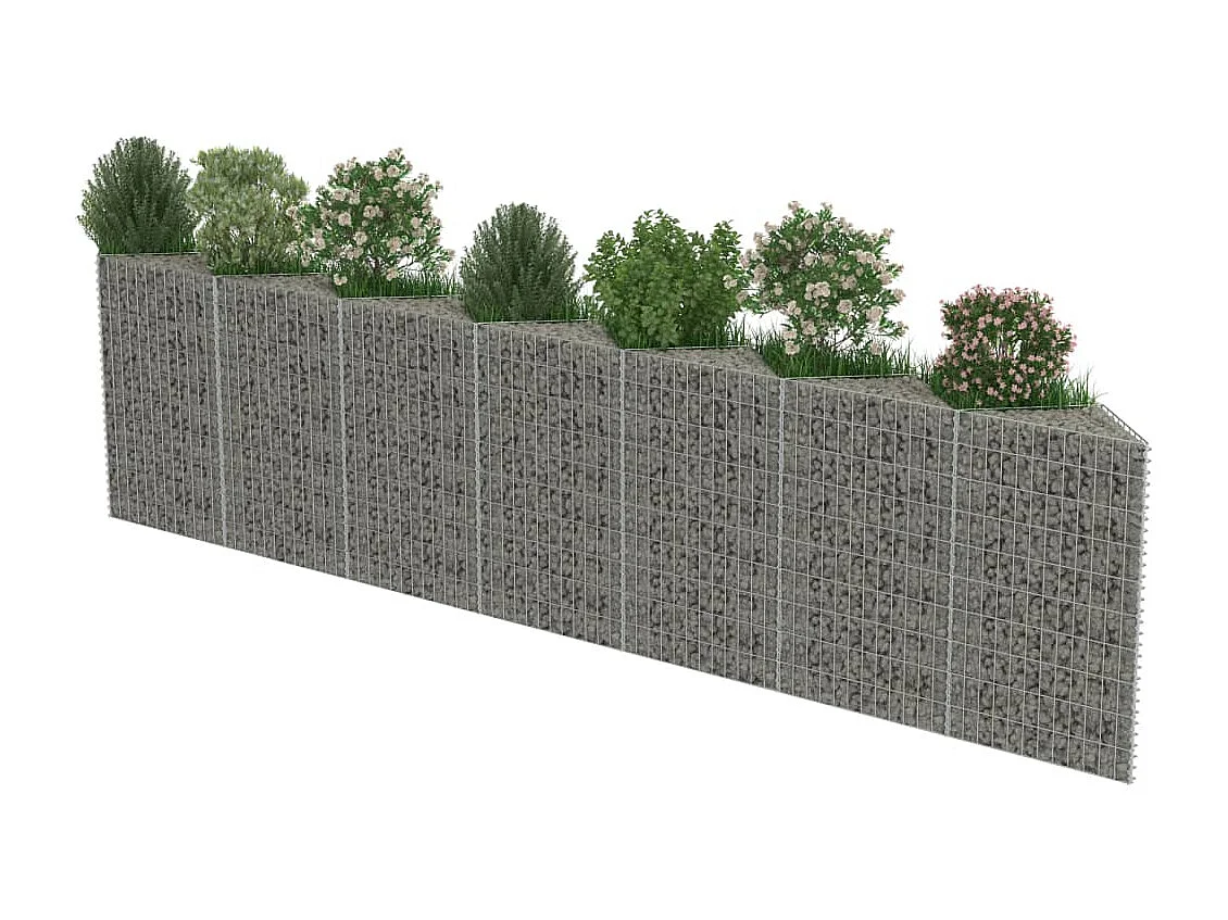Mur de gabion Acier galvanisé 450 x 30x100