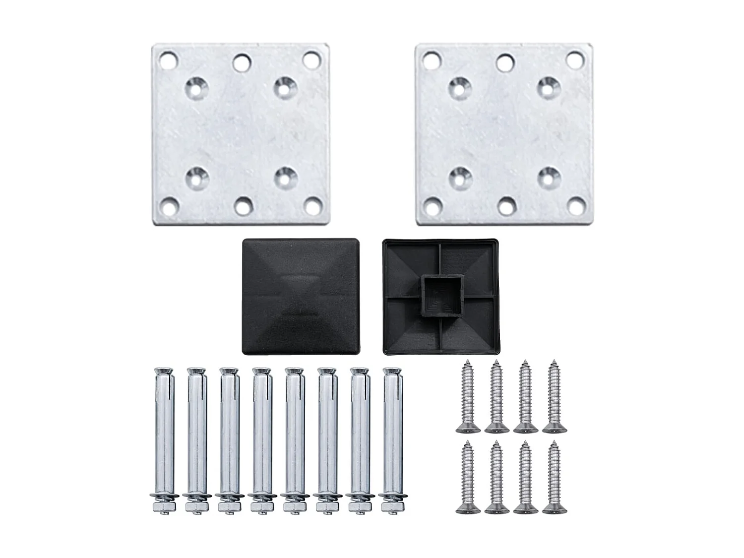 Clôture de jardin WPC 699x106 Gris