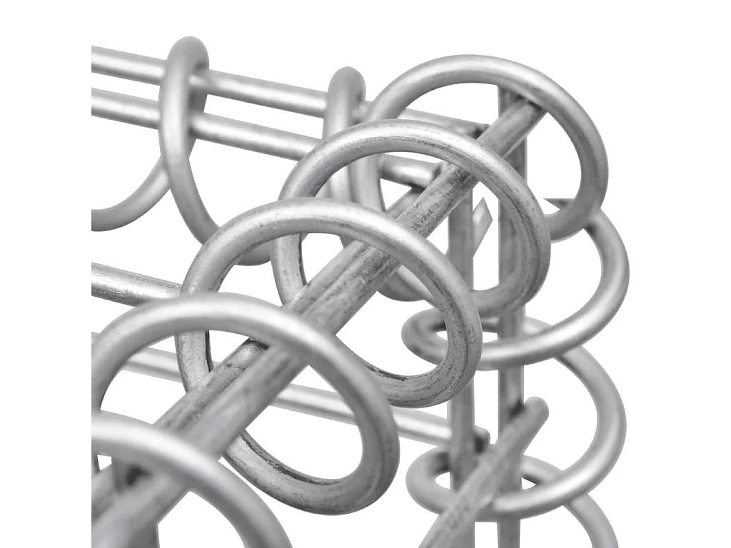 Panier de gabion en forme de U Acier galvanisé 160x20x150