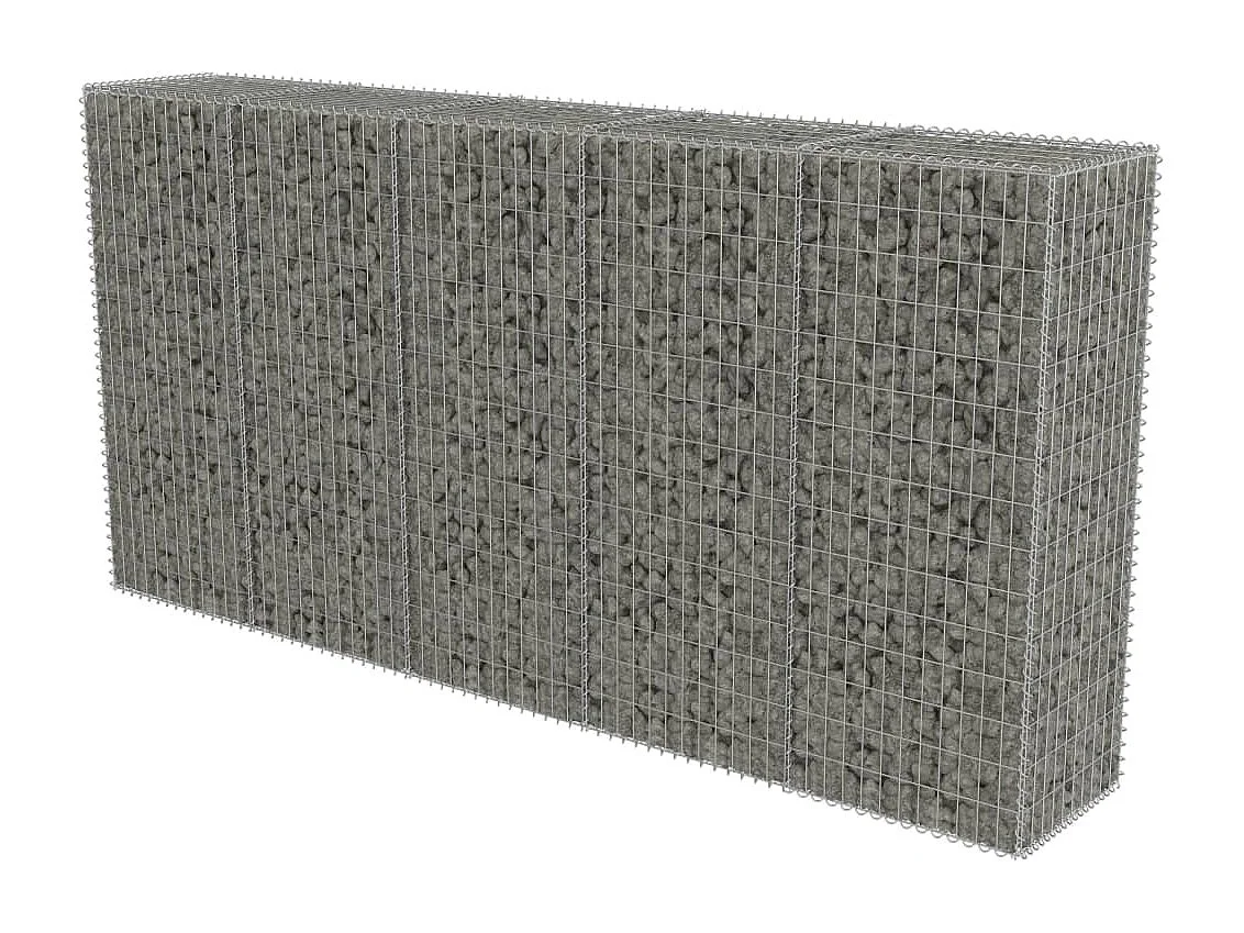 Mur en gabion avec couvercles Acier galvanisé 300 x 50x150