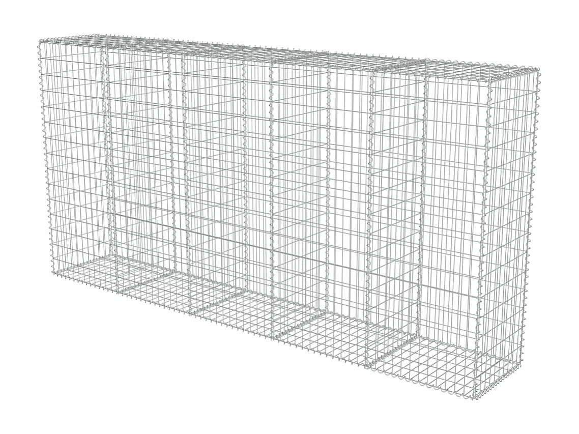 Mur en gabion avec couvercles Acier galvanisé 300 x 50x150