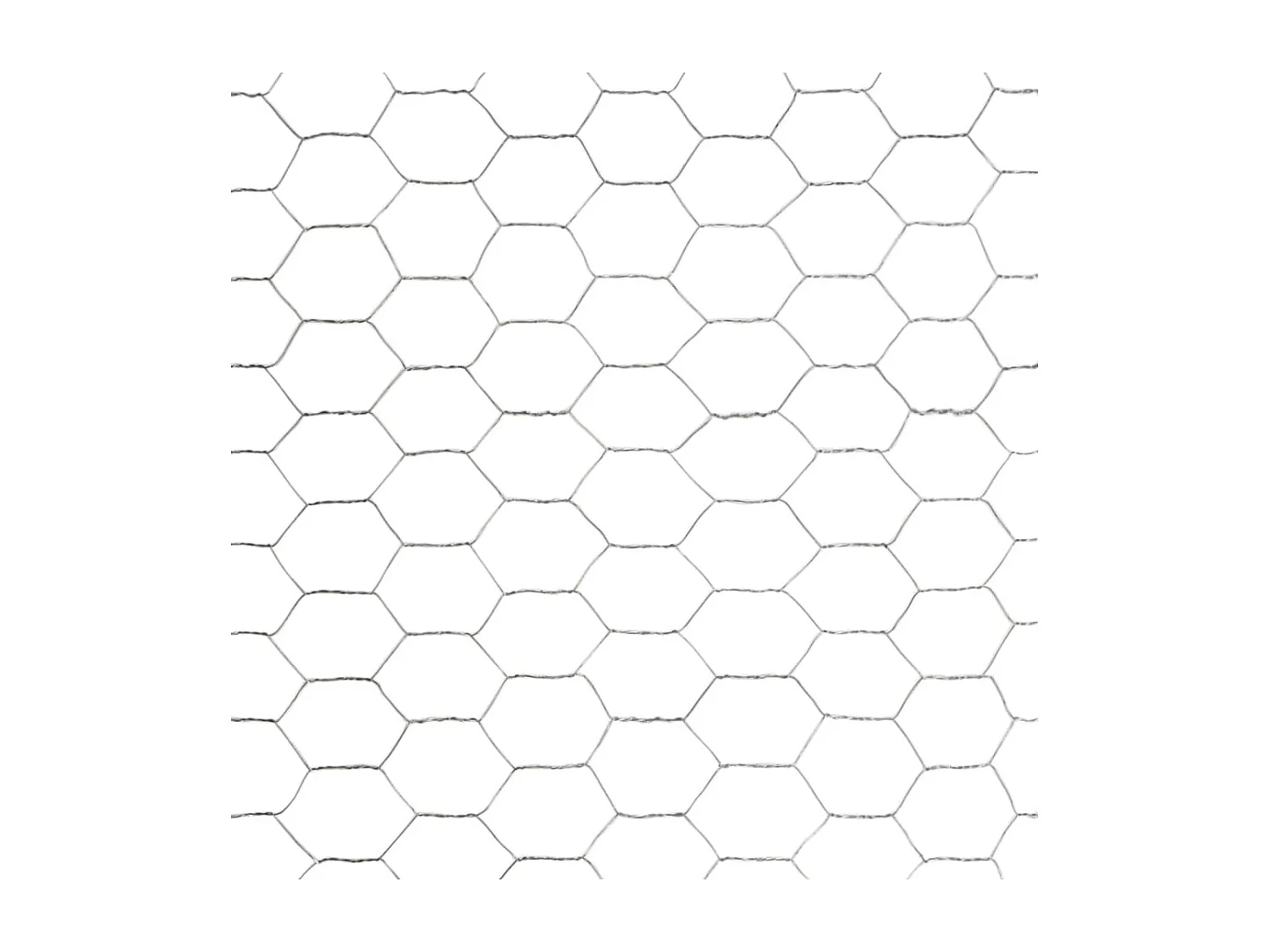 Grillage pour volière Acier galvanisé 25x1,2 m Argenté 2