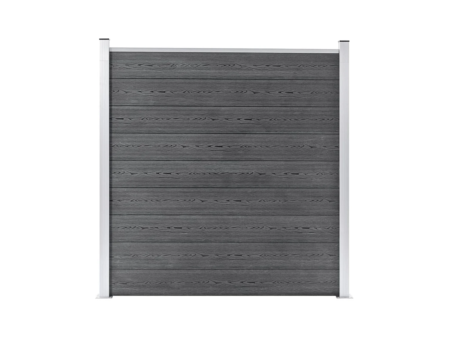 Clôture de jardin WPC 180x186 Gris