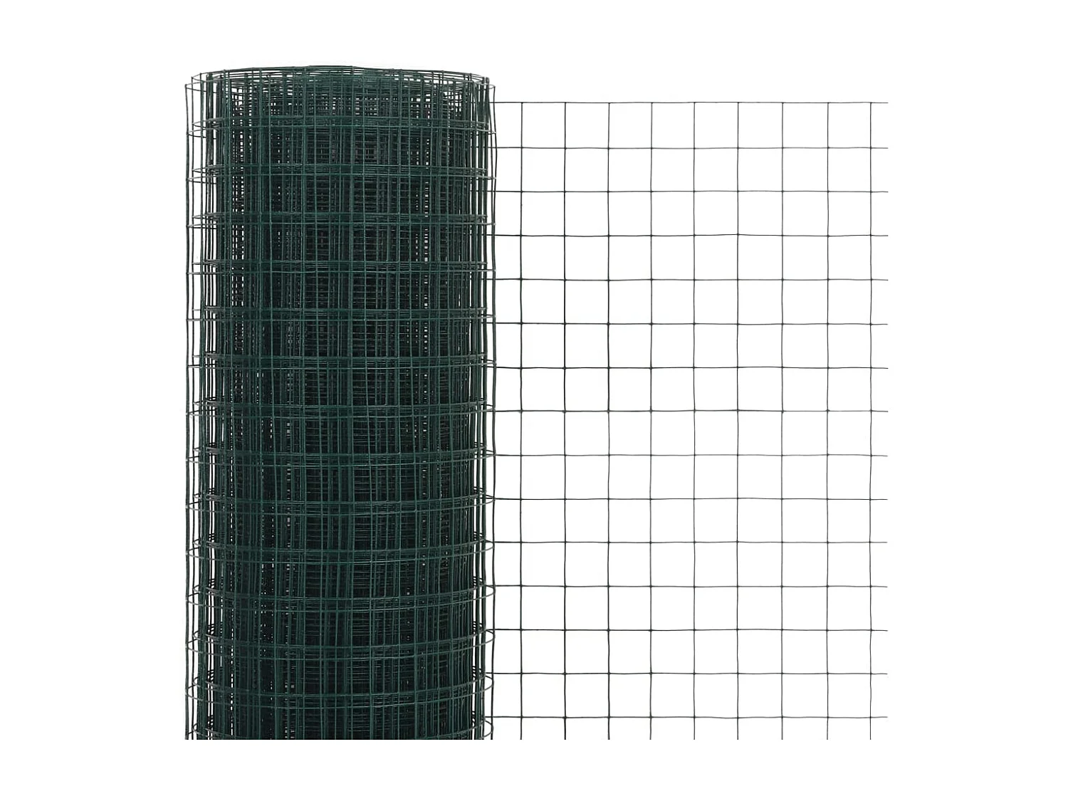 Grillage Acier avec revêtement en PVC 25x1,5 m Vert 2