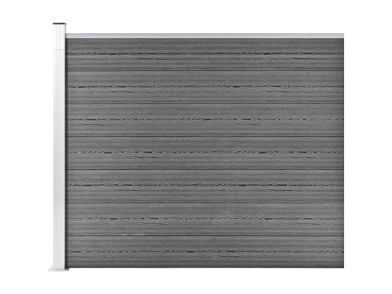 Panneau de clôture WPC 175x146 Gris