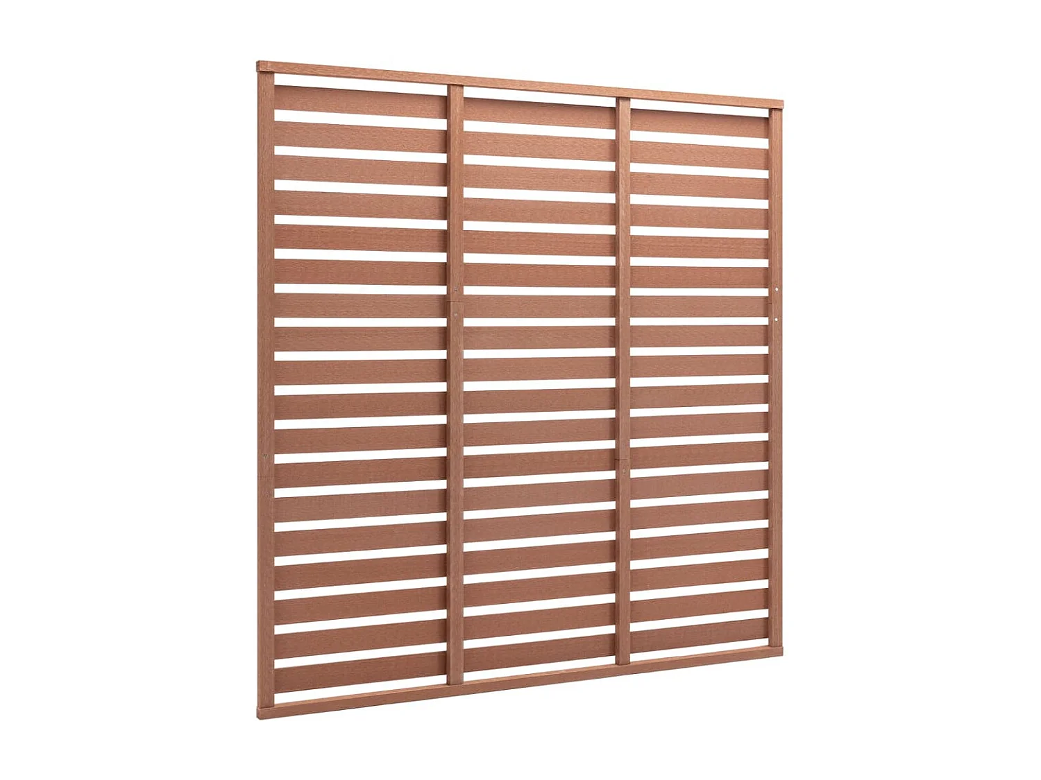 Panneau de clôture WPC 180x180 Marron