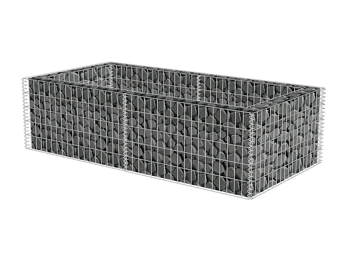 Jardinière à gabion Acier galvanisé 180 x 90x50