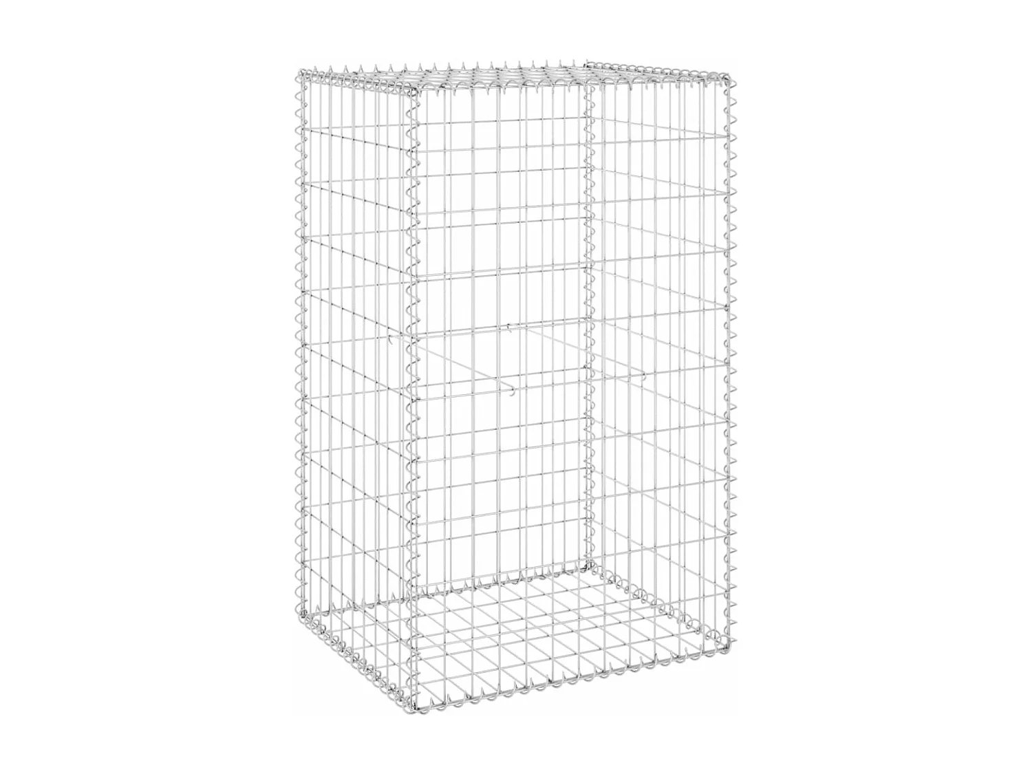 Mur en gabion avec couvercles Acier galvanisé 60x50x100