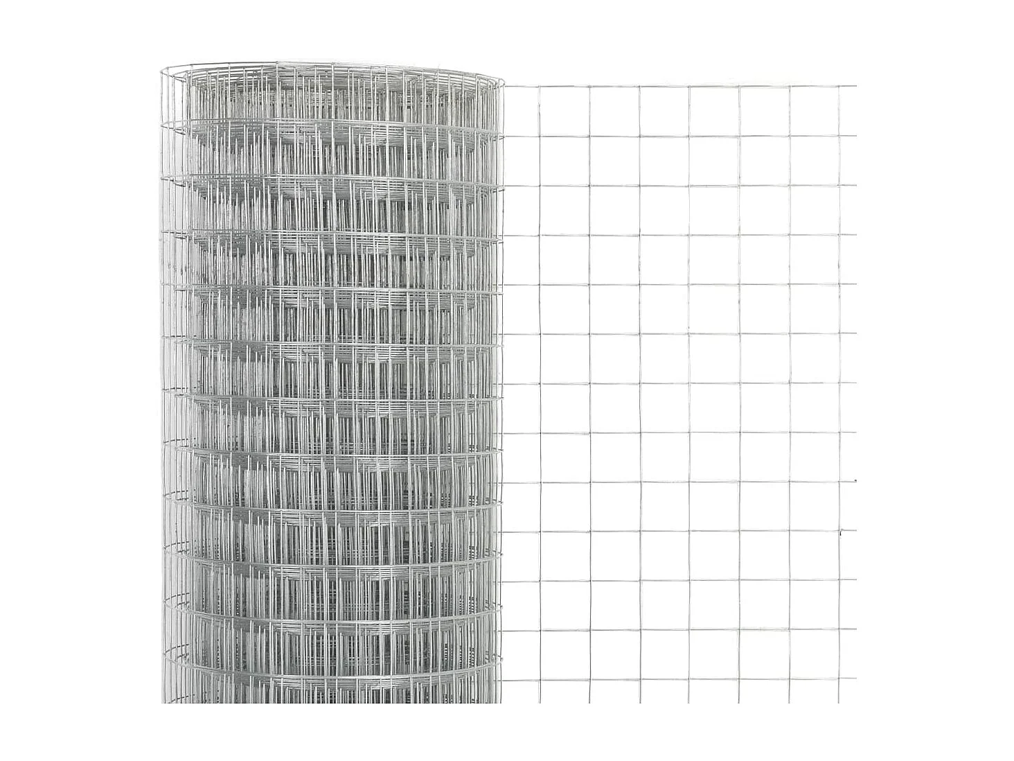 Grillage pour volière Acier galvanisé 10x1,5 m Argenté 2