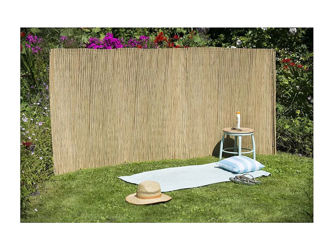 Tuinscherm 1,5x3 m zeggeriet