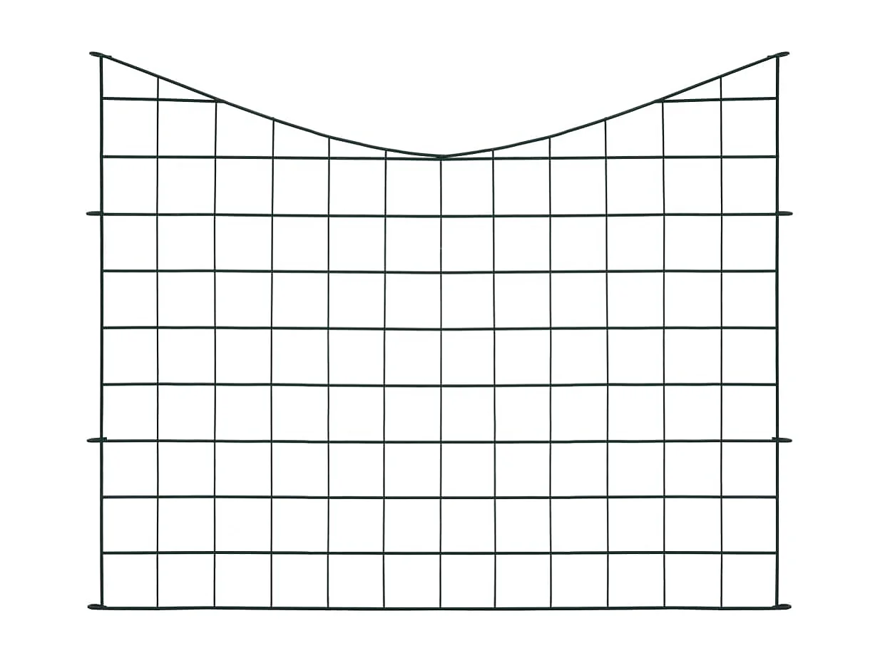 Ensemble de clôture voûtée plus basse d'étang 77,5x64 Vert