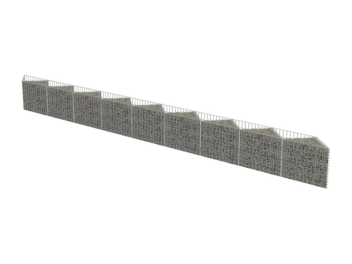 Mur de gabion Acier galvanisé 630 x 30x50