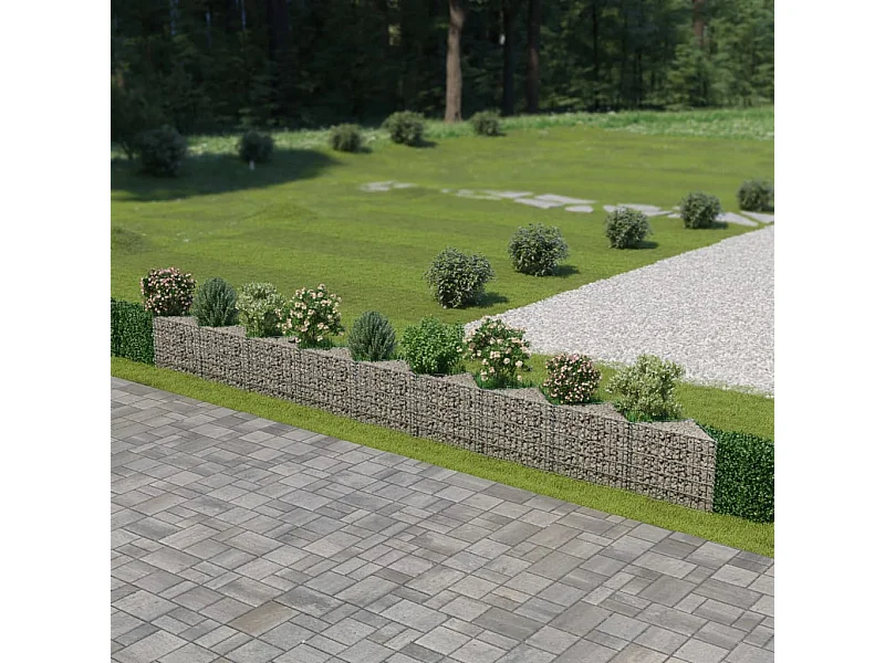 Mur de gabion Acier galvanisé 630 x 30x50