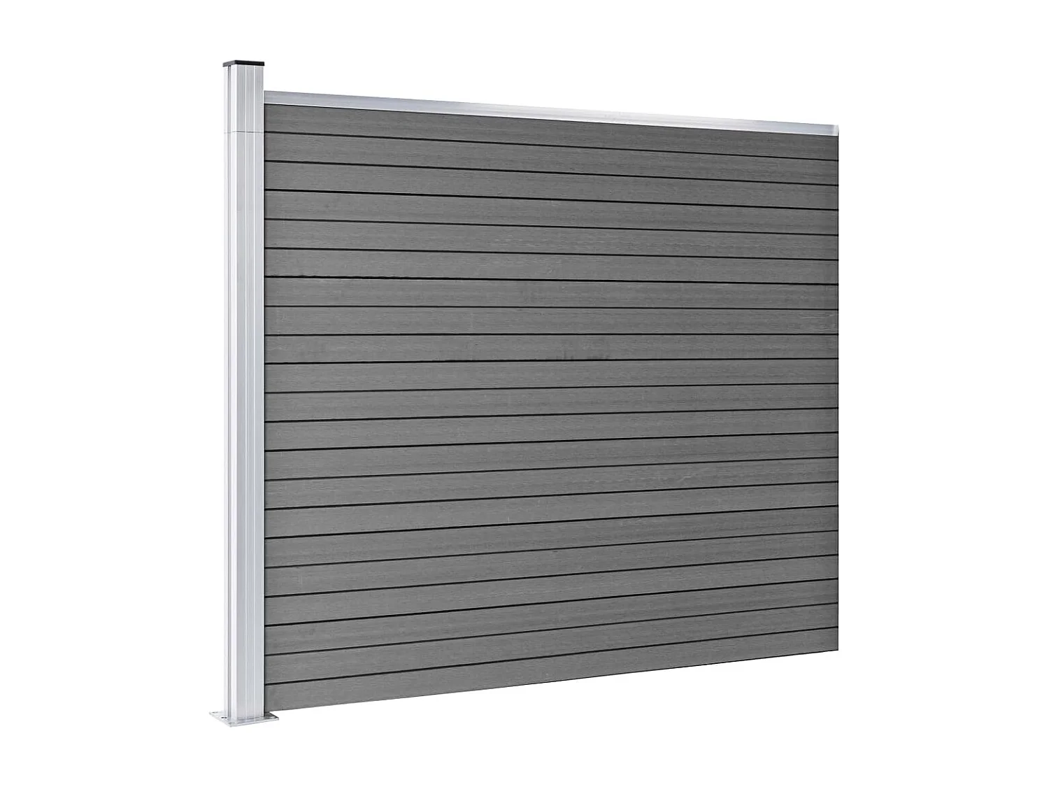 Panneau de clôture WPC 175x146 Noir