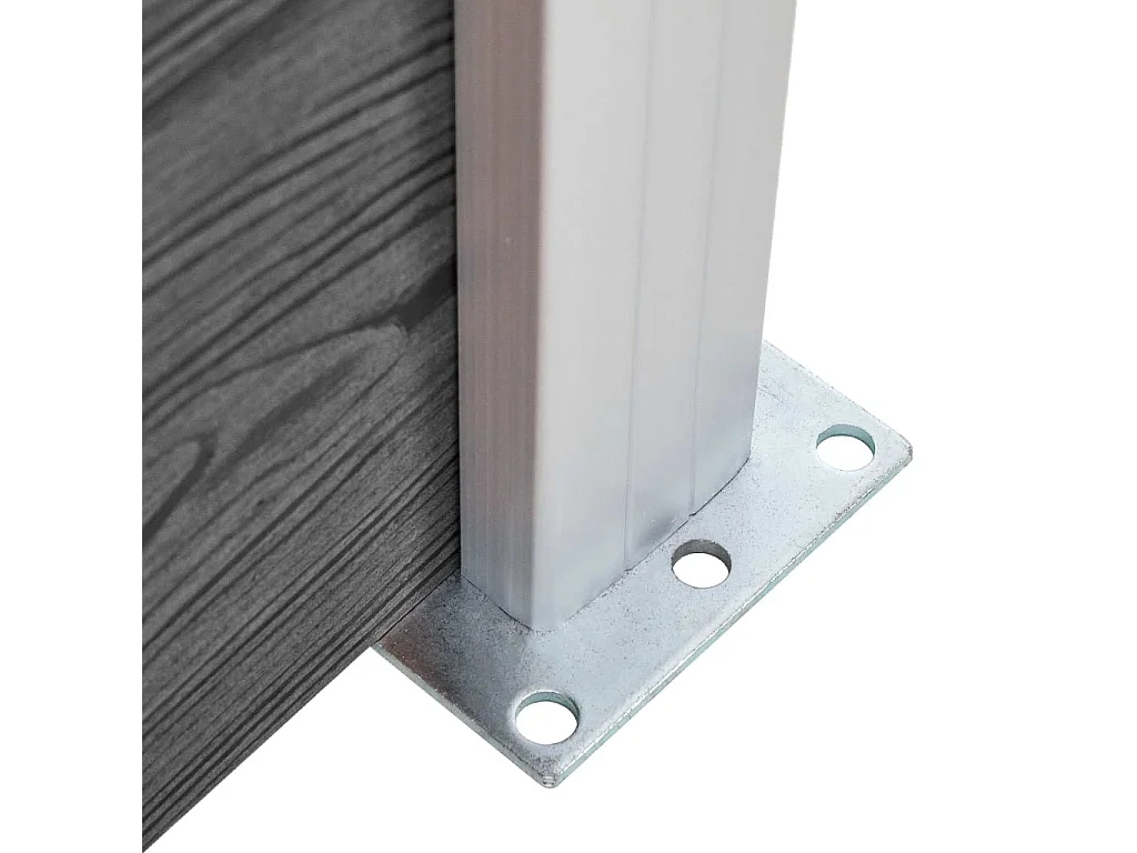 Panneau de clôture WPC 175x146 Noir