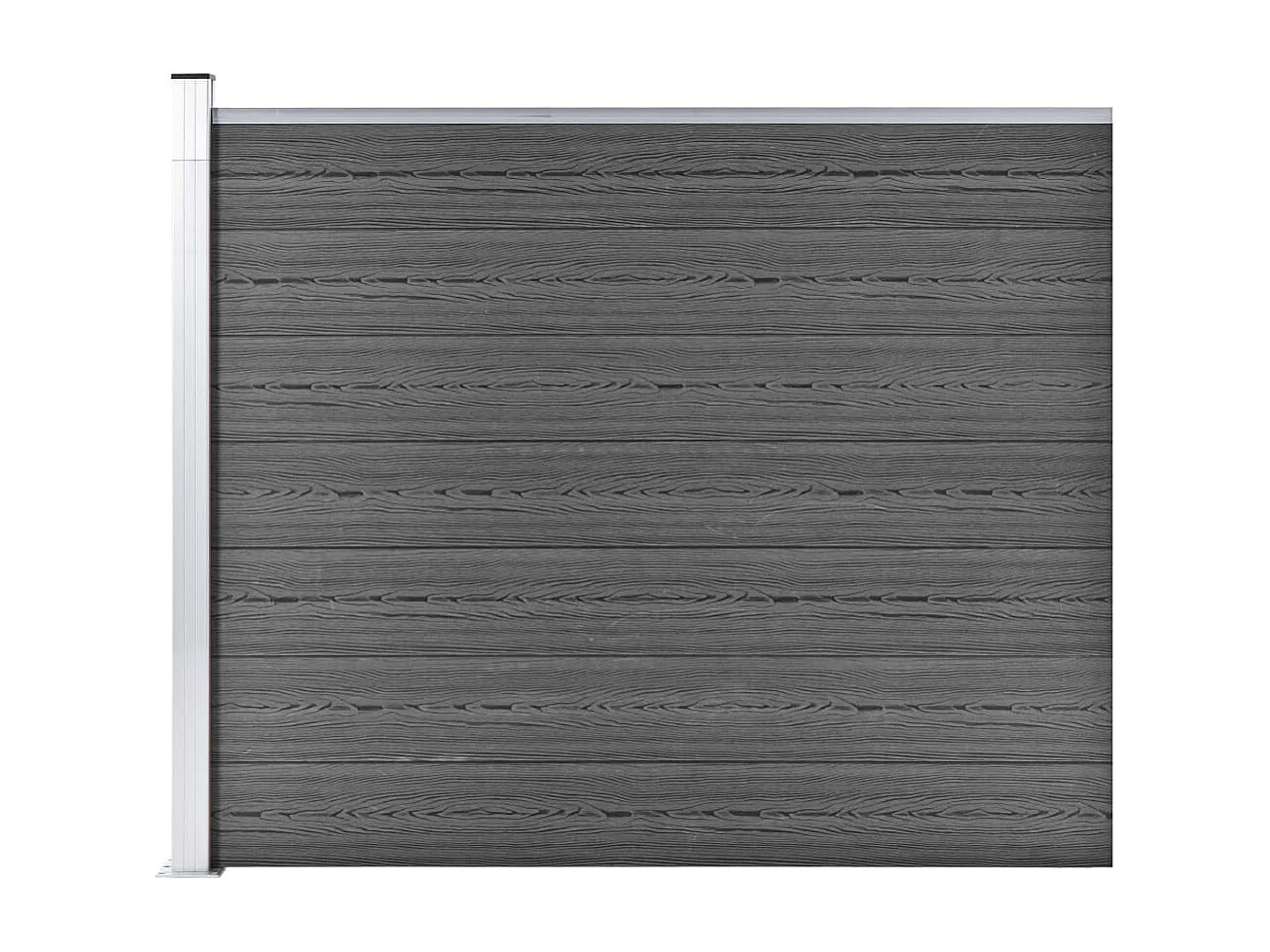 Panneau de clôture WPC 175x146 Noir