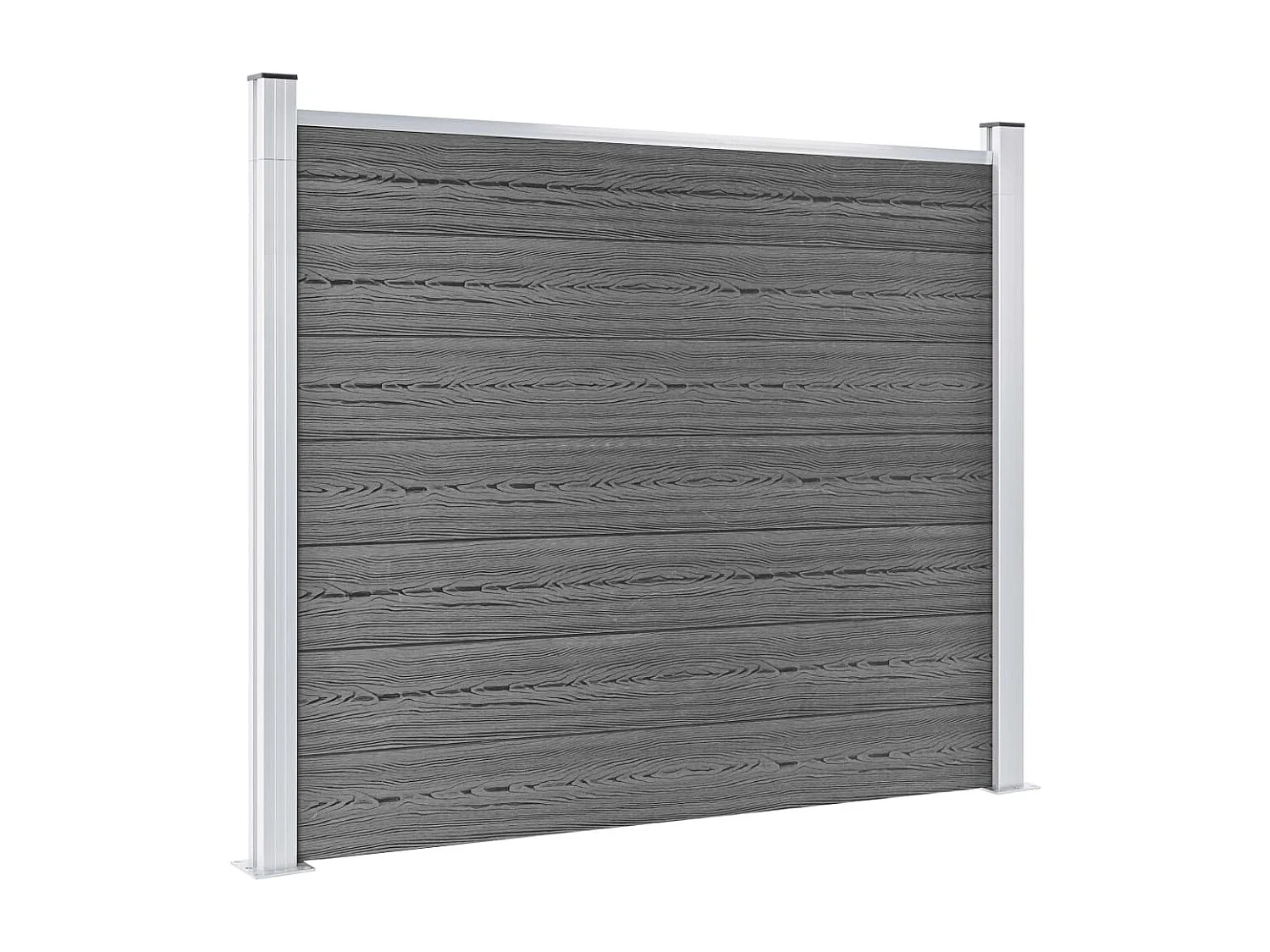 Panneau de clôture WPC 180x146 Gris