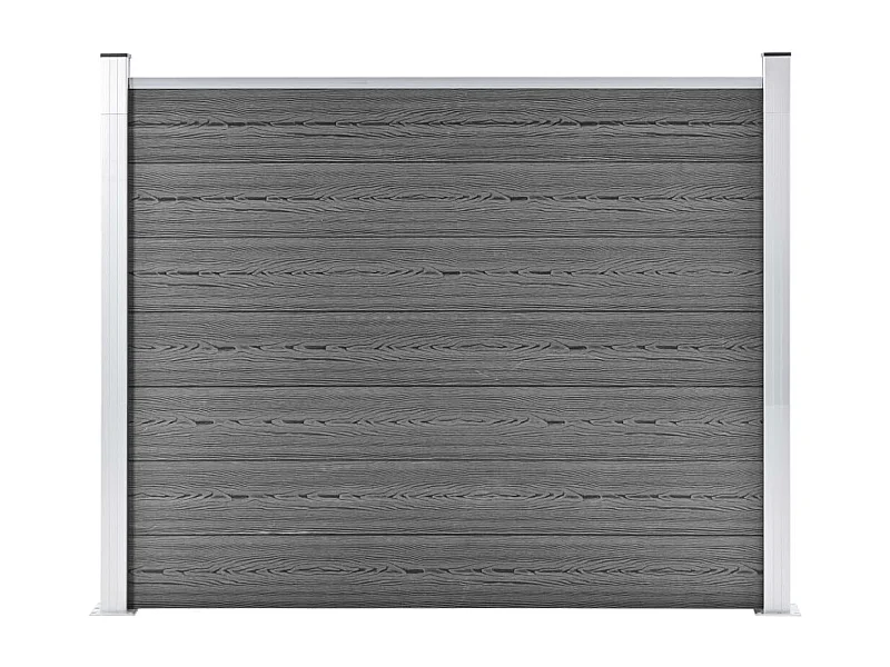Panneau de clôture WPC 180x146 Gris