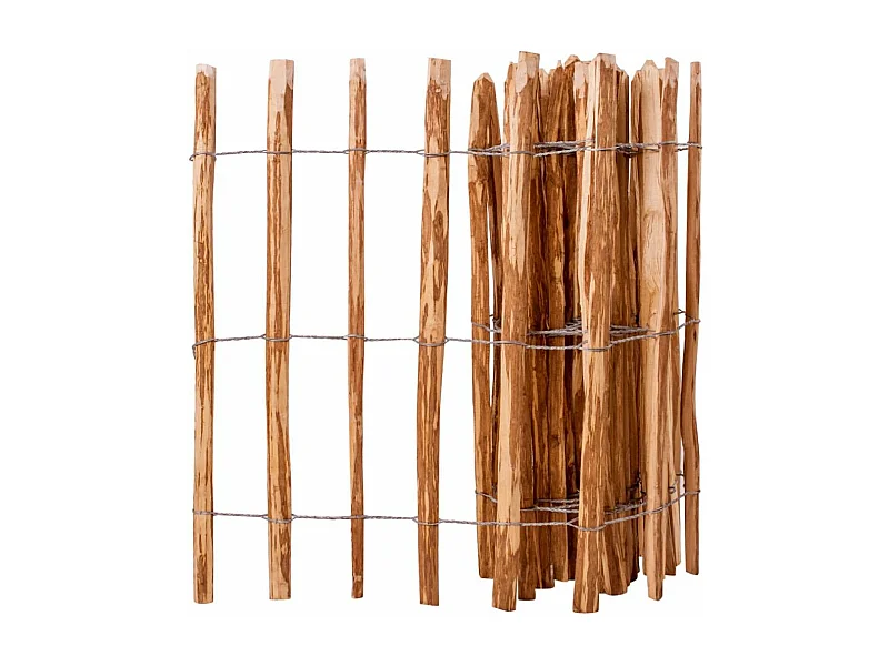 Clôture à piquets Bois de noisetier 90x500