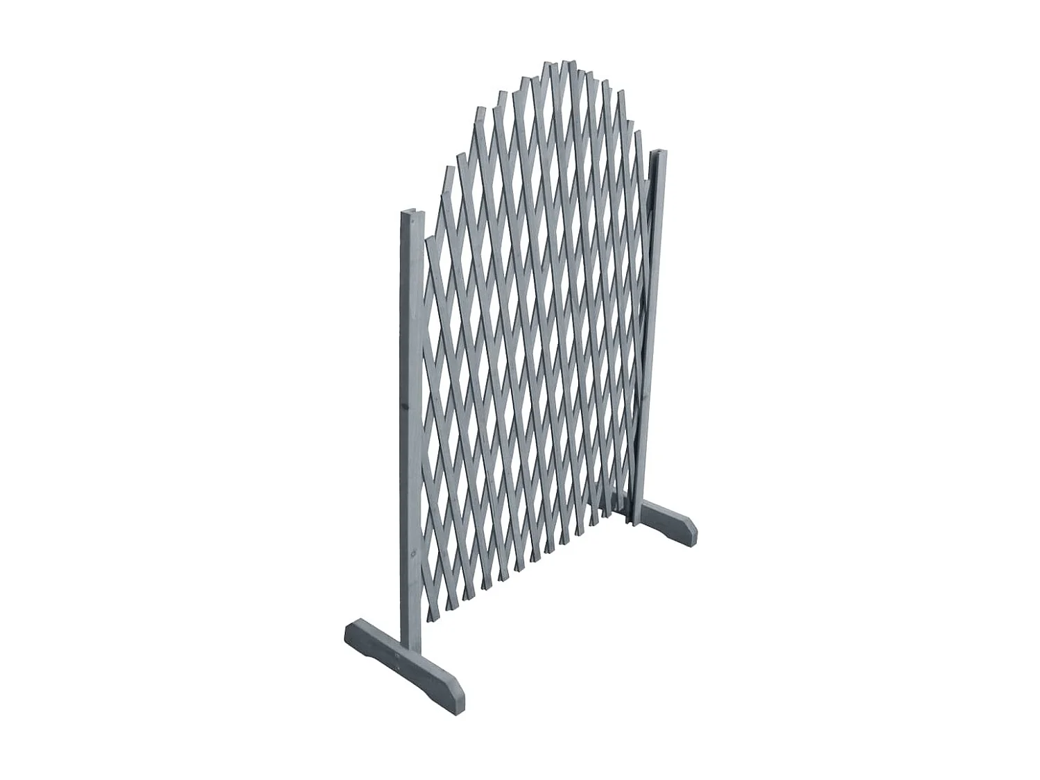 Clôture en treillis Bois de sapin massif 1,8x1 m Gris