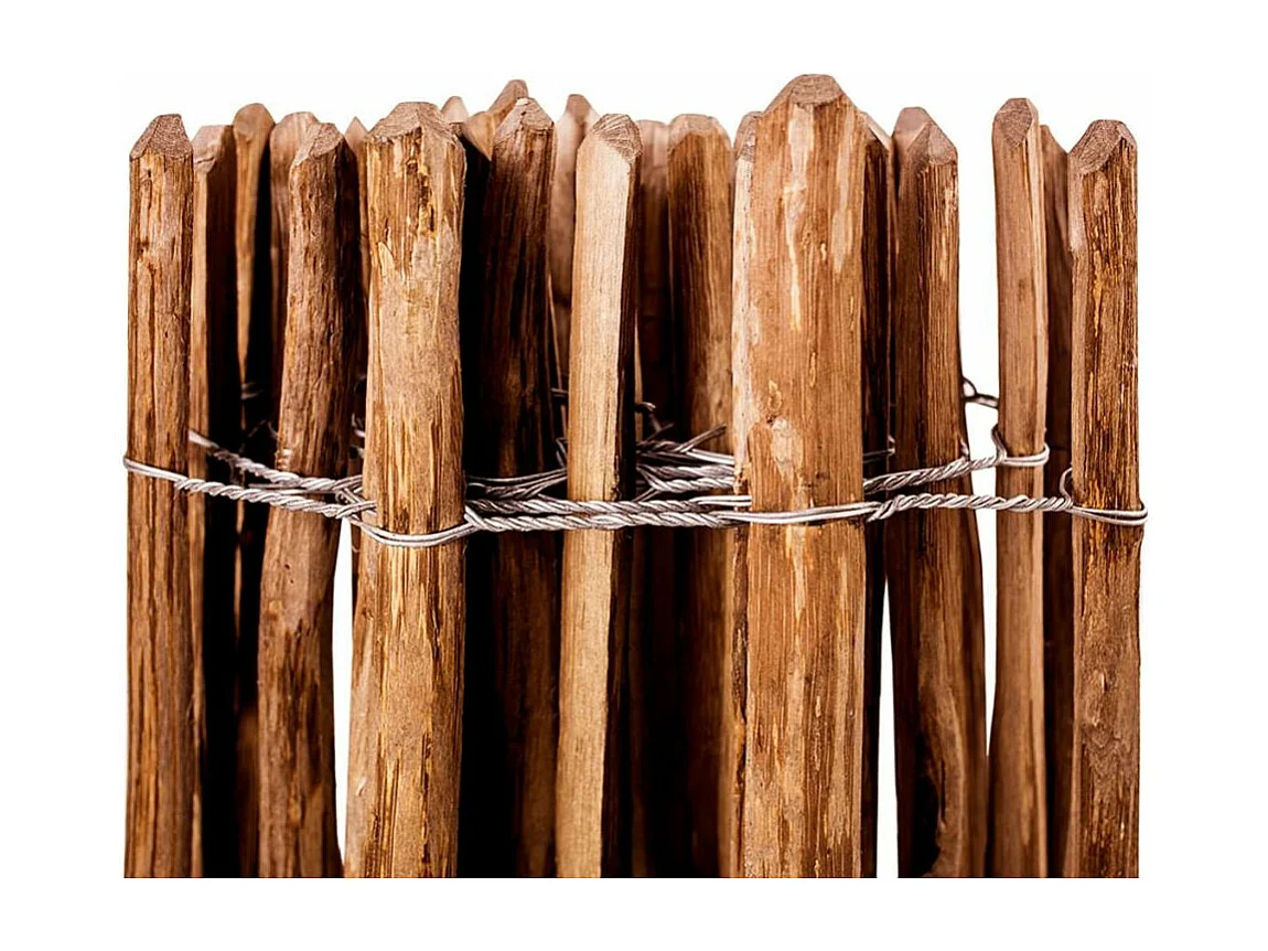 Clôture à piquets Bois de noisetier 90x500 2