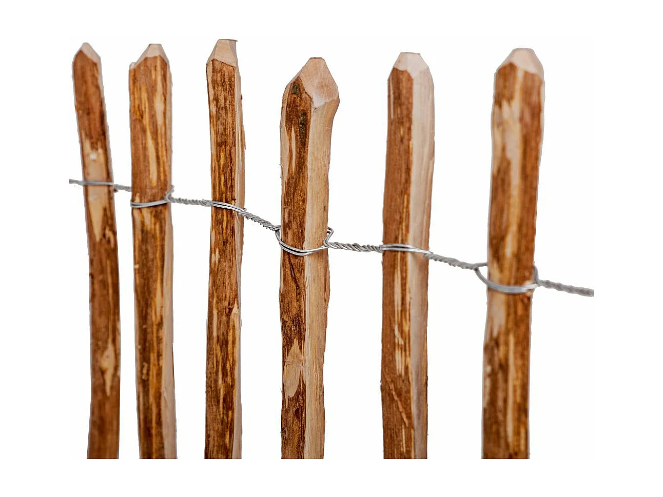 Clôture à piquets Bois de noisetier 90x500 2