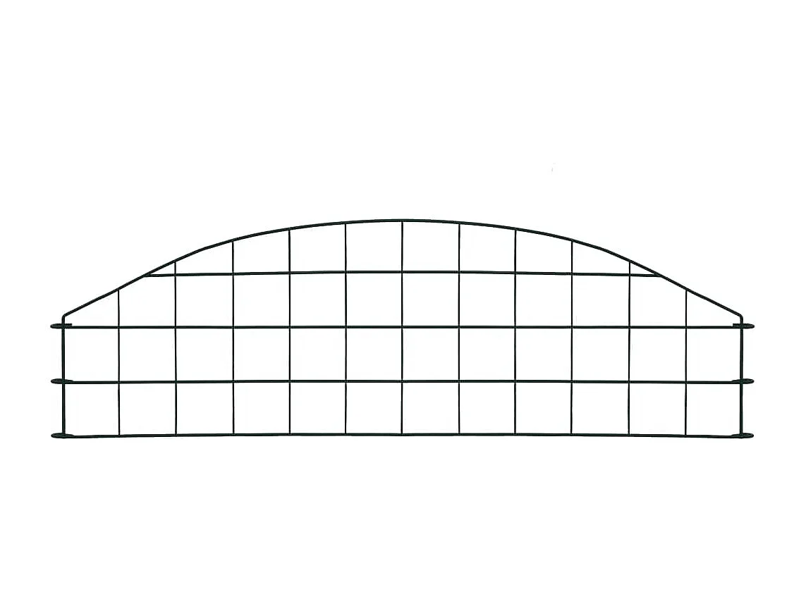 Ensemble de clôture voûtée d'étang 77,3x26 Vert