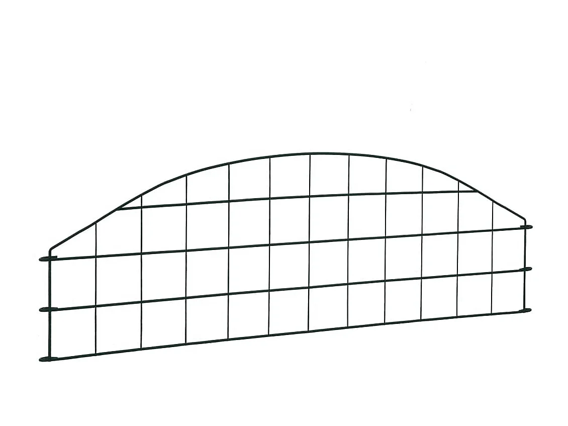 Ensemble de clôture voûtée d'étang 77,3x26 Vert