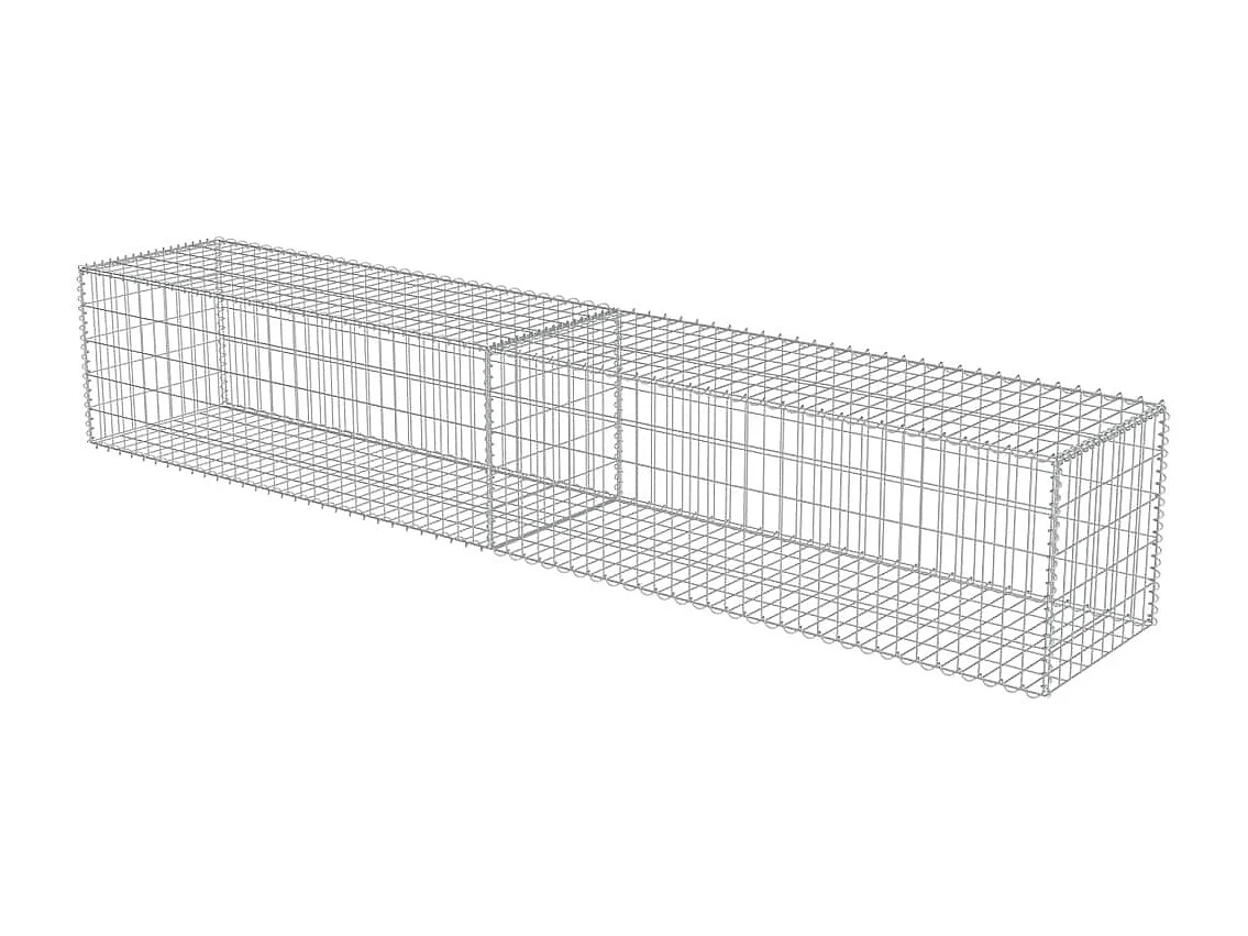 Mur en gabion avec couvercles Acier galvanisé 300 x 50x50