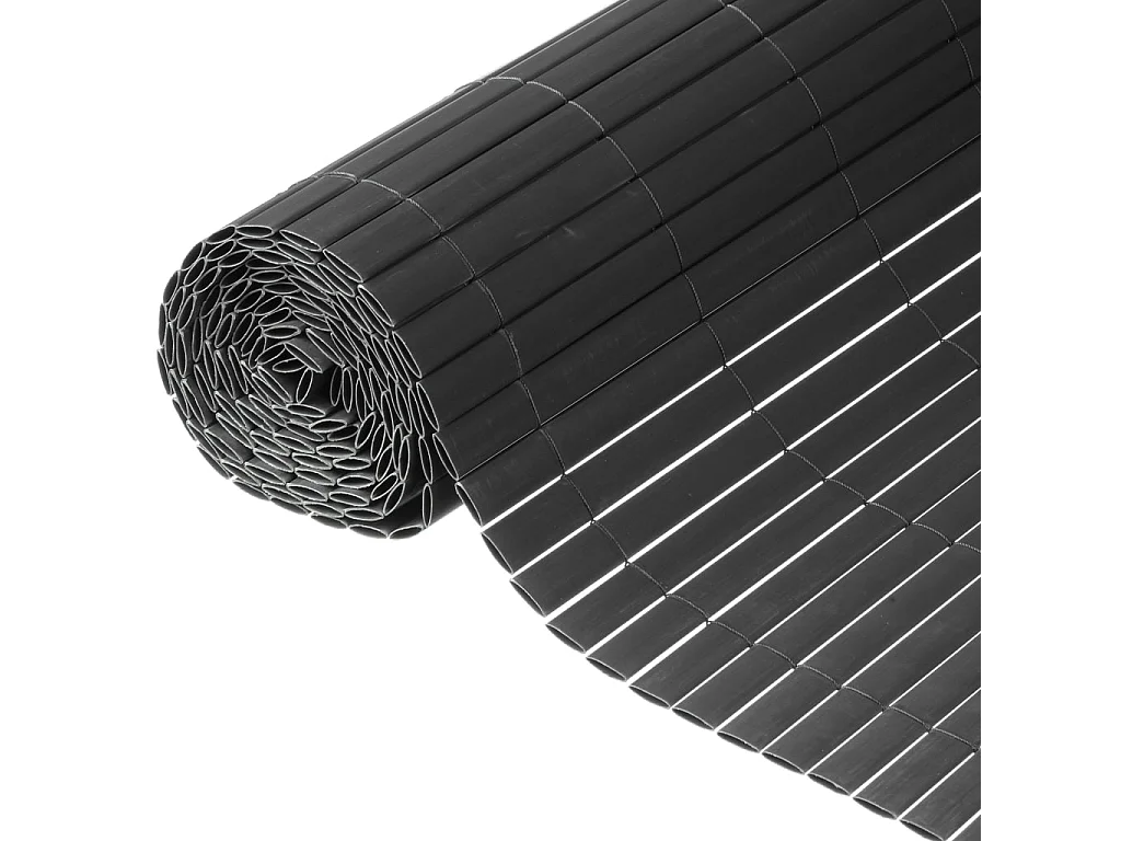 Nature Écran de jardin à double face PVC 1x3 m Anthracite