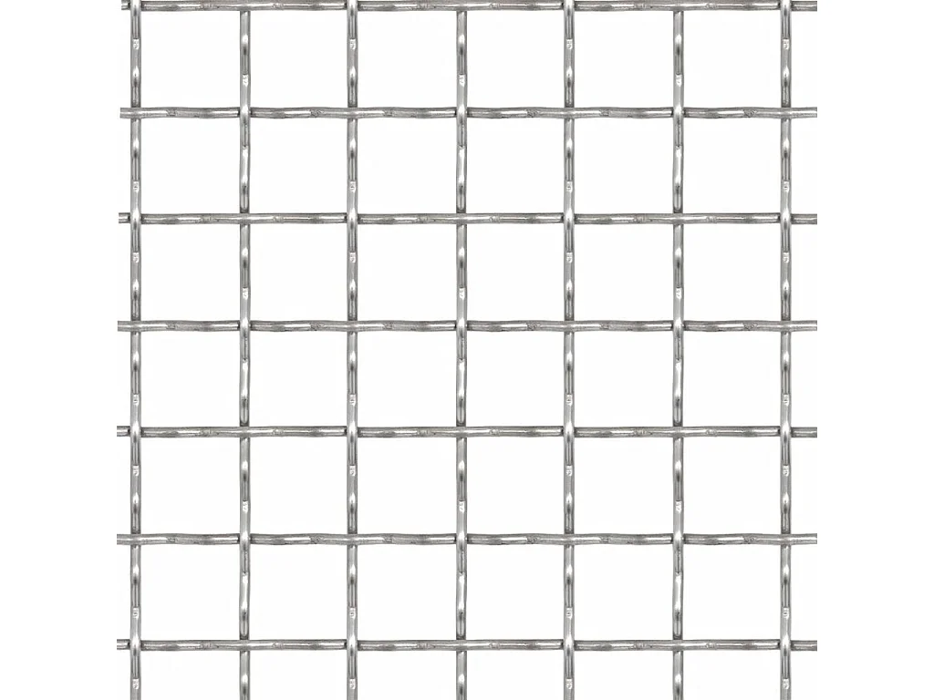 Clôture de jardin sertie Acier inoxydable 100x85 21x21x2,5mm