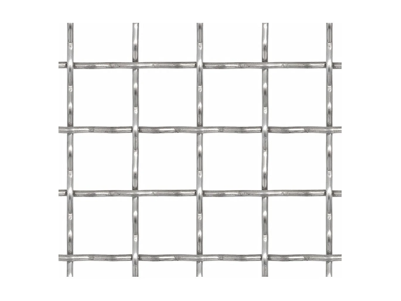 Clôture de jardin sertie Acier inoxydable 100x85 21x21x2,5mm