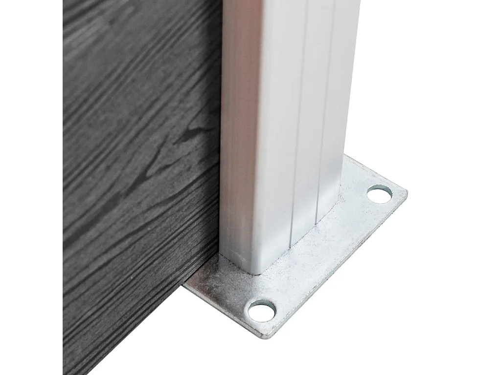 Panneau de clôture WPC 175x105 Noir