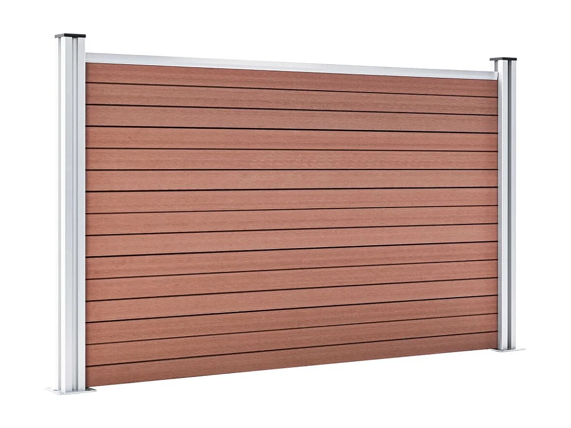 Clôture de jardin WPC 180x105 Marron