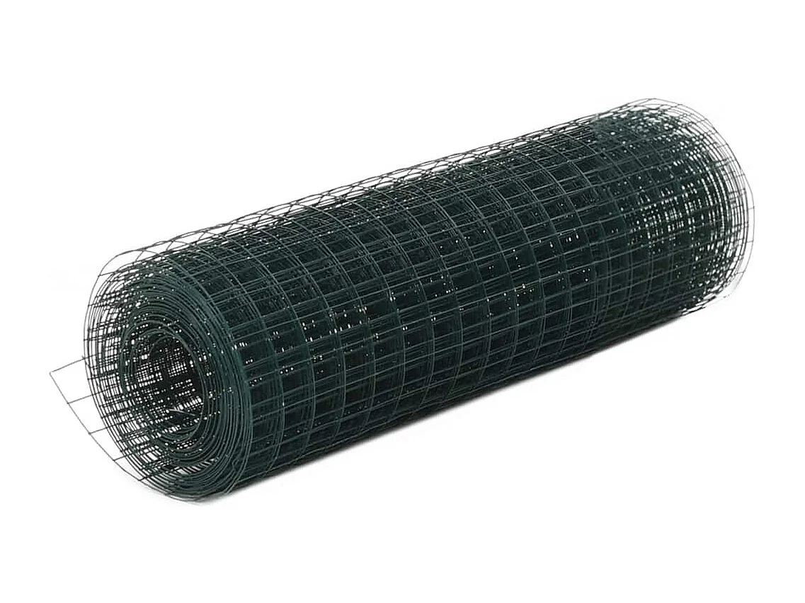 Grillage Acier avec revêtement en PVC 10x0,5 m Vert 2