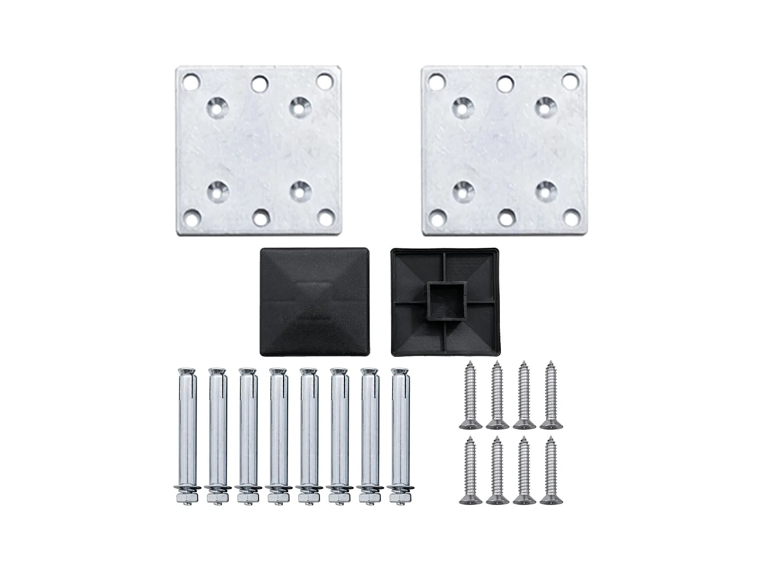 Clôture de jardin WPC 180x105 Gris