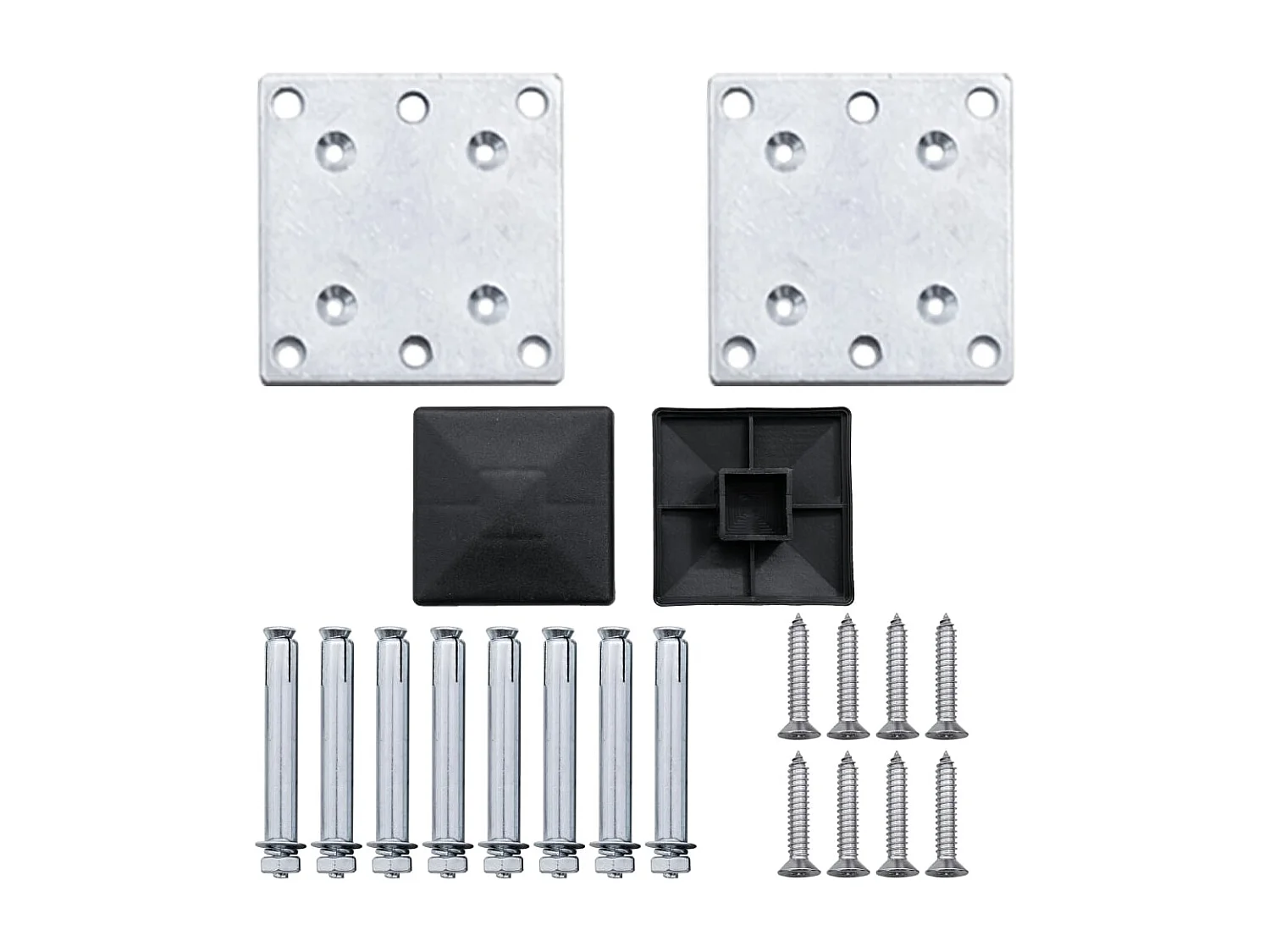 Clôture de jardin WPC 180x105 Gris