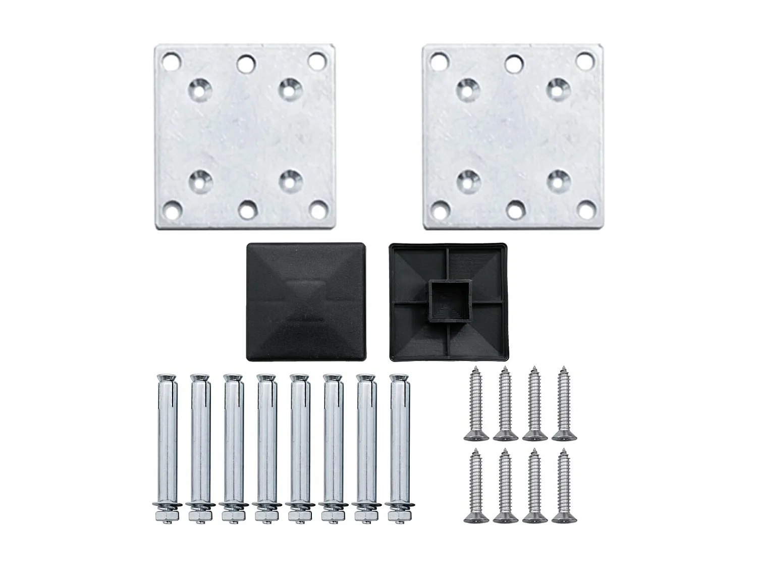 Clôture de jardin WPC 180x105 Gris