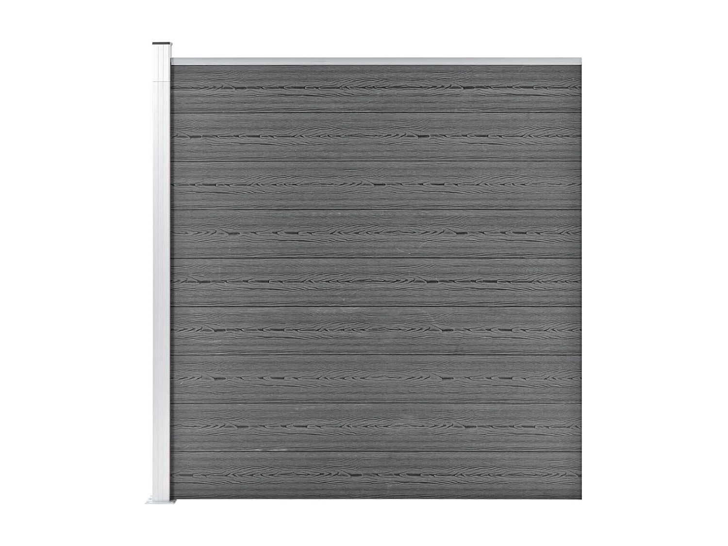 Clôture de jardin WPC 175x186 Gris