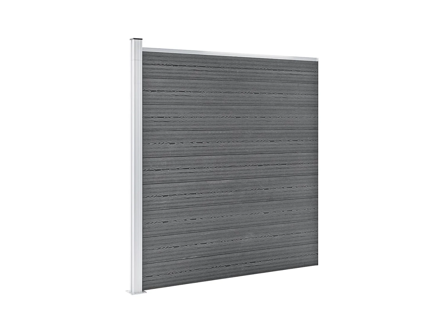 Clôture de jardin WPC 175x186 Gris
