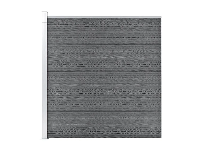 Clôture de jardin WPC 175x186 Gris