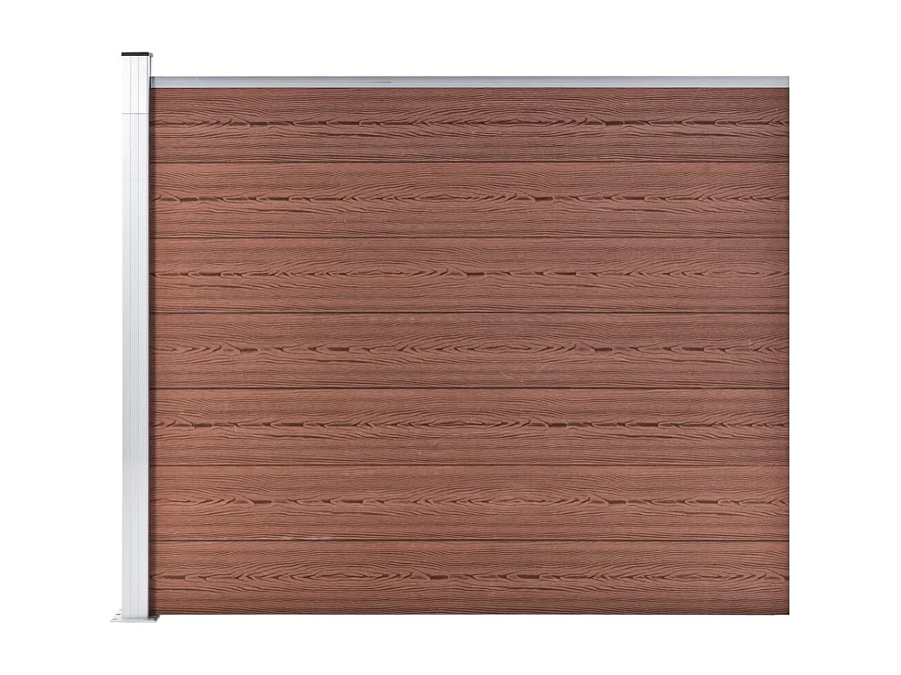 Panneau de clôture WPC 175x146 Marron