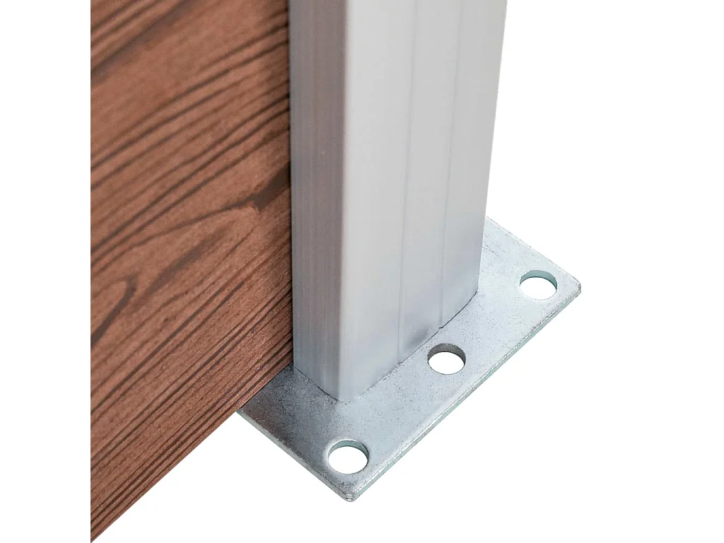 Panneau de clôture WPC 175x146 Marron